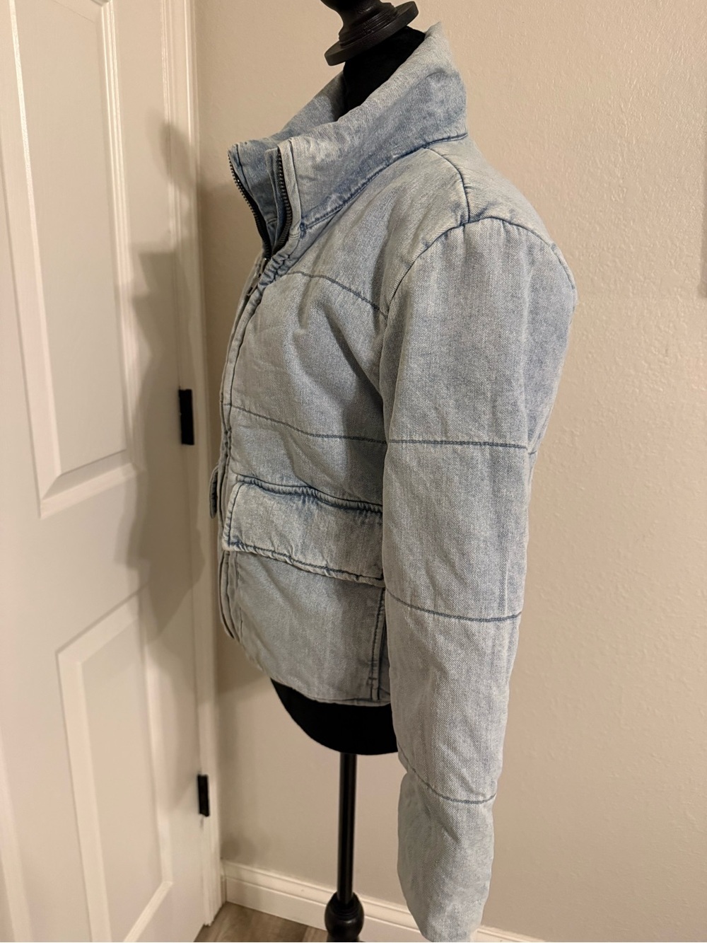 KanCan Navy Quilted Jacket - Small - Picture 4 of 10
